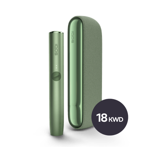 A moss green IQOS ILUMA device.