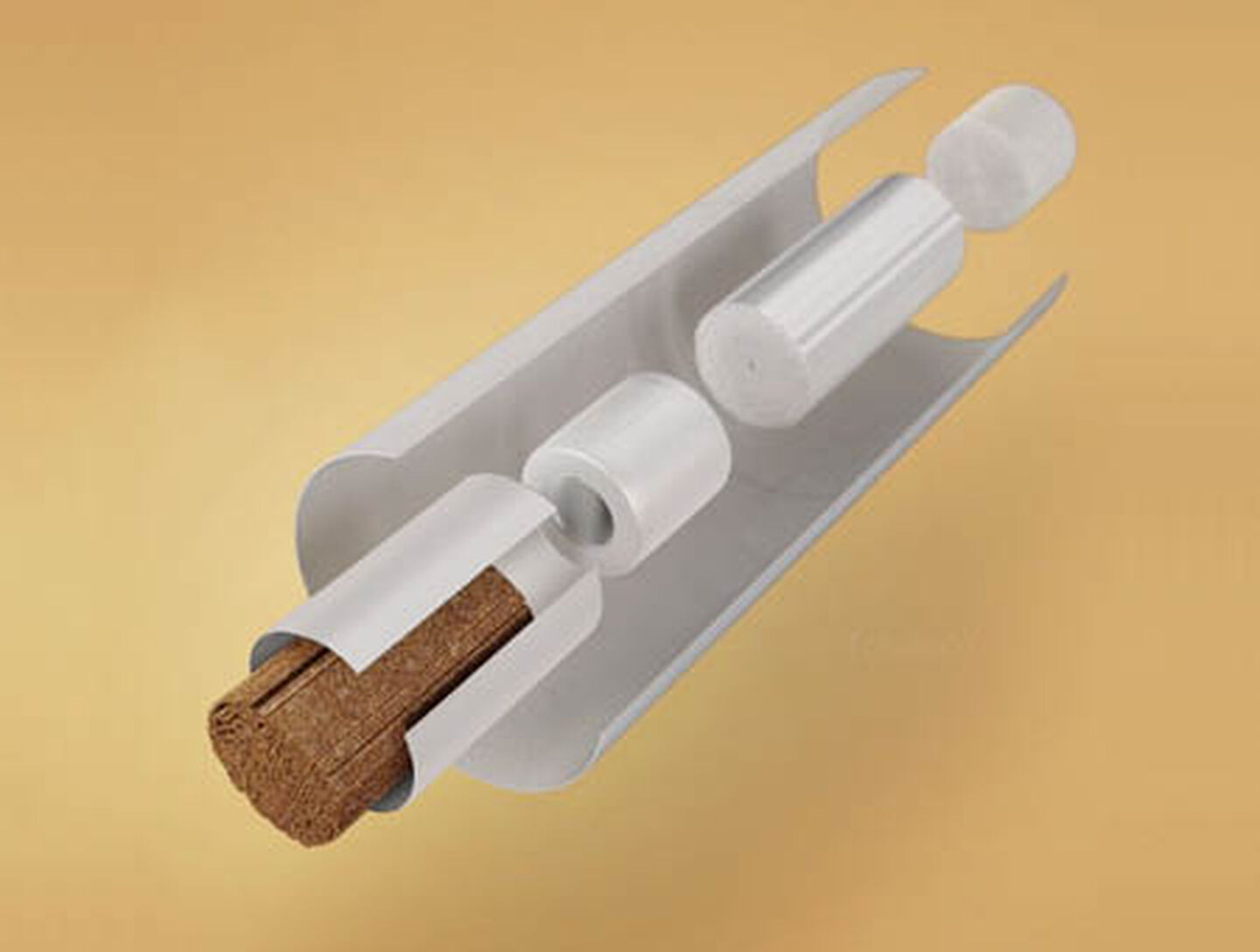 Cross section illustration of a HEETS stick interior