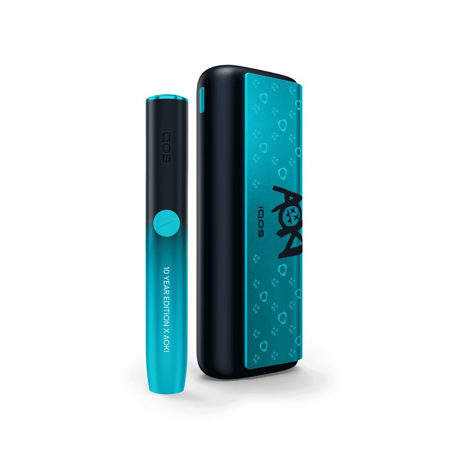 IQOS ILUMA PRIME Turquoise Wrap Steve Aoki Edition, Turquoise